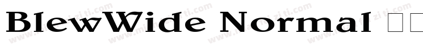 BlewWide Normal 字体字体转换